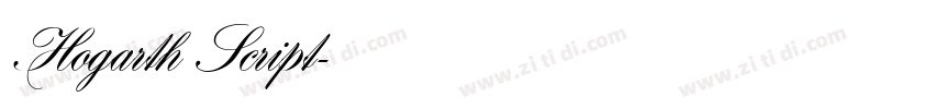 Hogarth Script字体转换